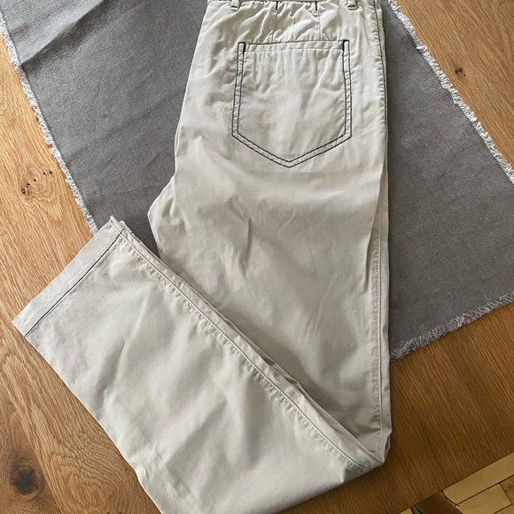 Kiton men pants 98%cotton. Made in Napoli. Beige, smart casual pants.Never worn - Picture 2 of 8